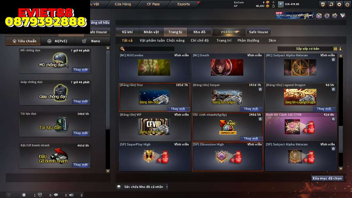 shop acc cf uy tin gia re